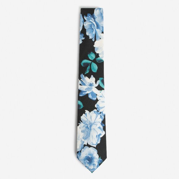Express Other - Blue Floral Tie